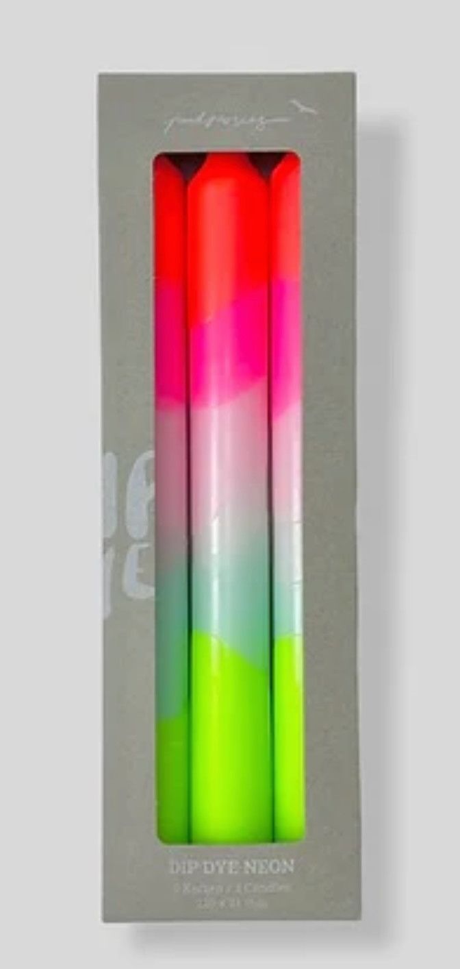 Dip Dye Neon Rainbow Kisses
