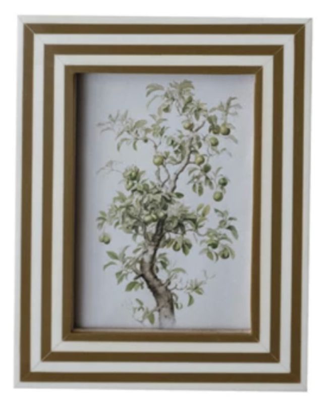5x7 Olive Resin Striped Picture Frame