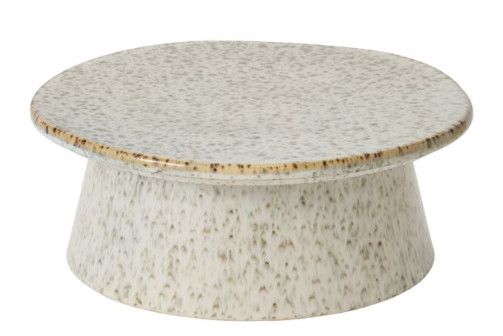 Speckled Stoneware Serving Stand 12"Dia. x 4.75"H