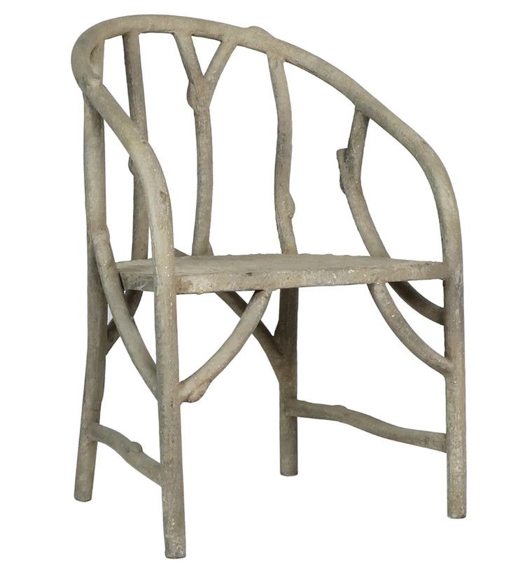 Faux Bois Branch Chair 21"W x 21"D x 33"H