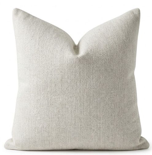 20x20 Neutral Herringbone Pillow