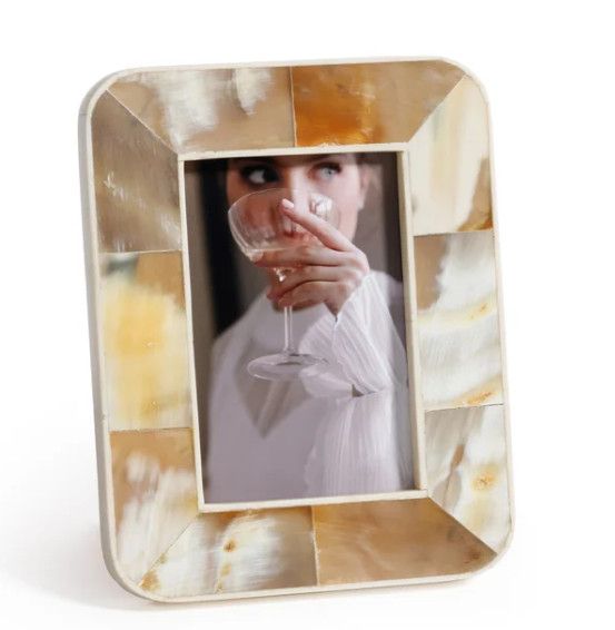 4x6 Natural Horn Picture Frame