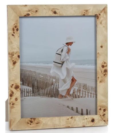 8x10 Natural Burl Wood Picture Frame