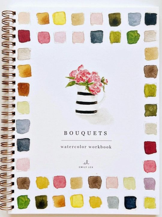 Bouquets Watercolor Workbook