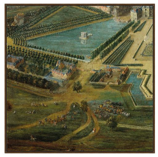 Landscape Giclee on Canvas w/ Gold Floater Frame 34.01"W x 34.01"H