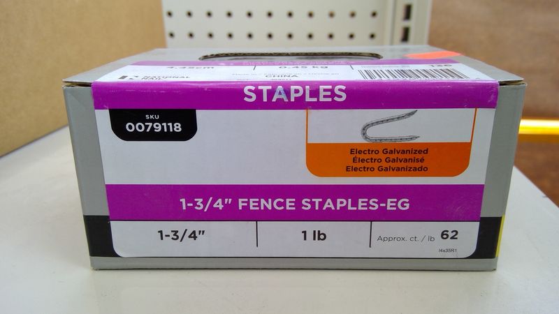 1-3/4 fence staples-eg 1lb