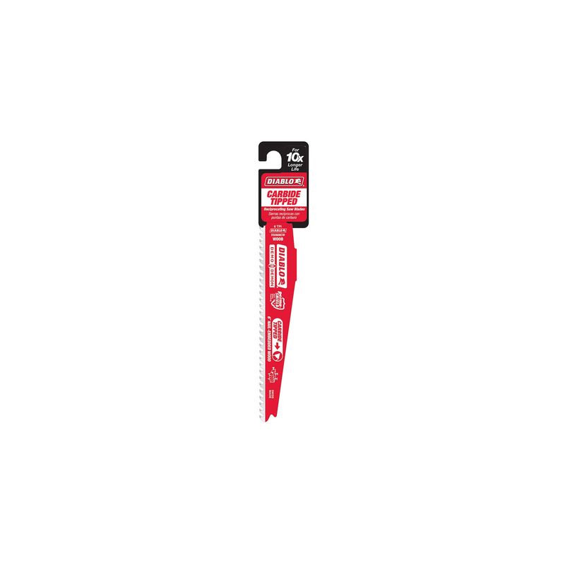 6-Inch Demo Demon Carbide Recip Blade for Nail-Embedded Wood