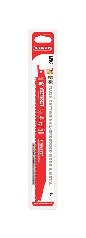 9&quot; Flush Cut Recip Blade (5 Pk)