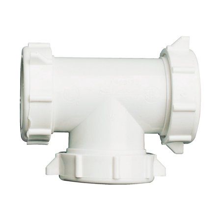 Plumb Pak 1-1/2 in. D Plastic 3-Way Coupling Tee