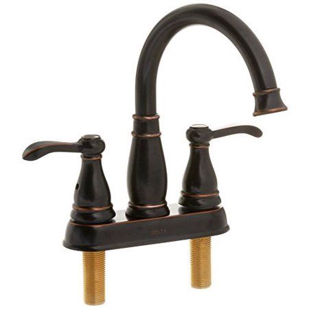 Delta Porter 4 in. Centerset 2-Handle Bathroom Faucet in Oil Rubbed Bronze