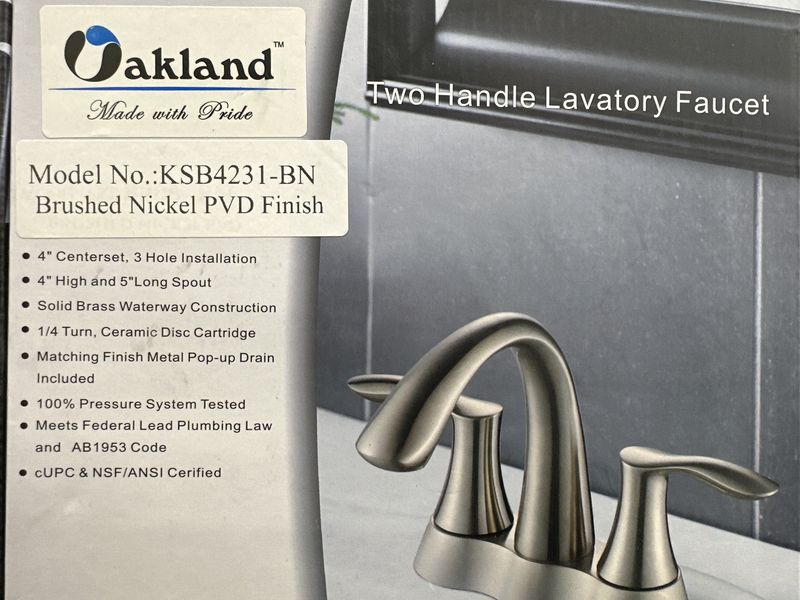 Oakland 2 Handle bathroom faucet KSB4231-BN