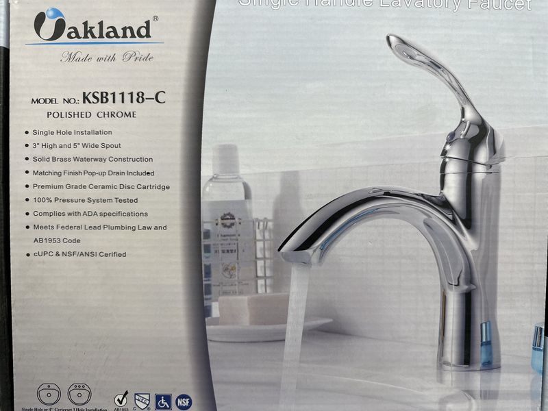 Oakland single handle bathroom faucet KSB1118-C