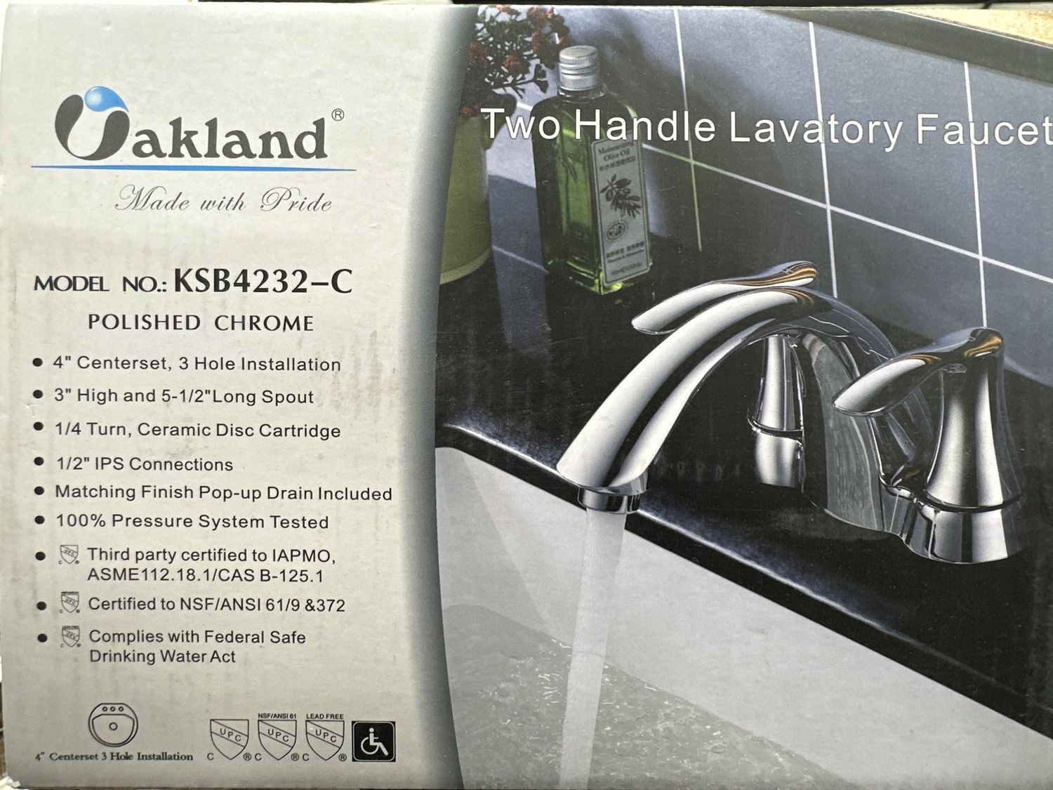 OAKLAND 2 Handle bathroom faucet kSB4232-C