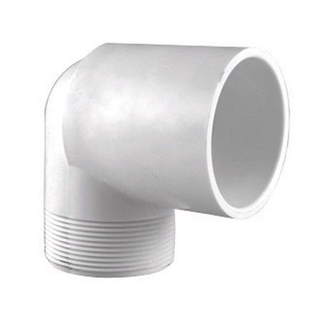 3/4&quot;  PVC MPT X S Street Elbow Fitting White