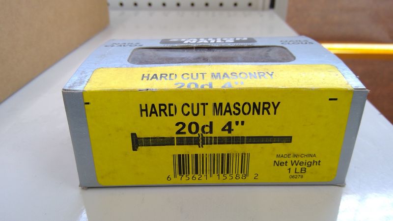 Hard cut masonry nails stn