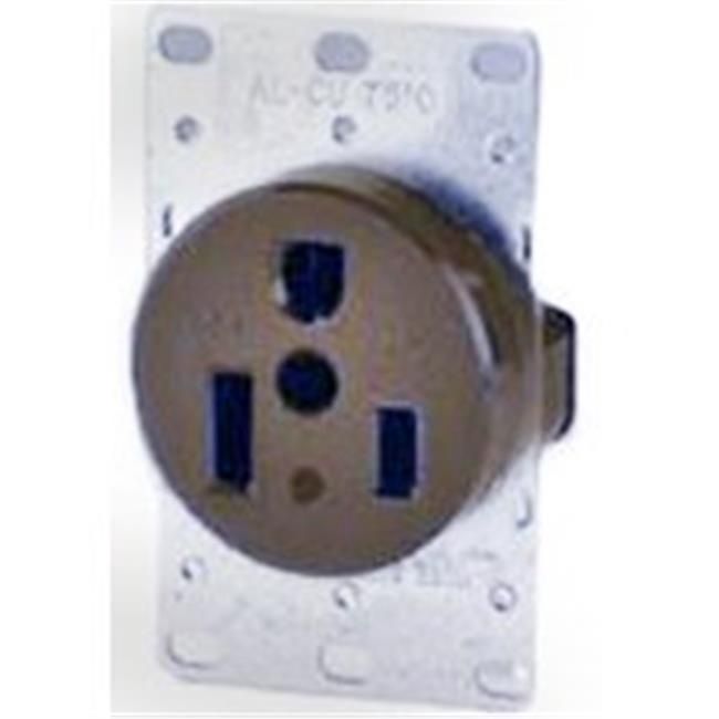 Cooper Outlet Flush Mount Receptacle - 3 7/8-in H - 50-Amp - 250-Volt | Rona