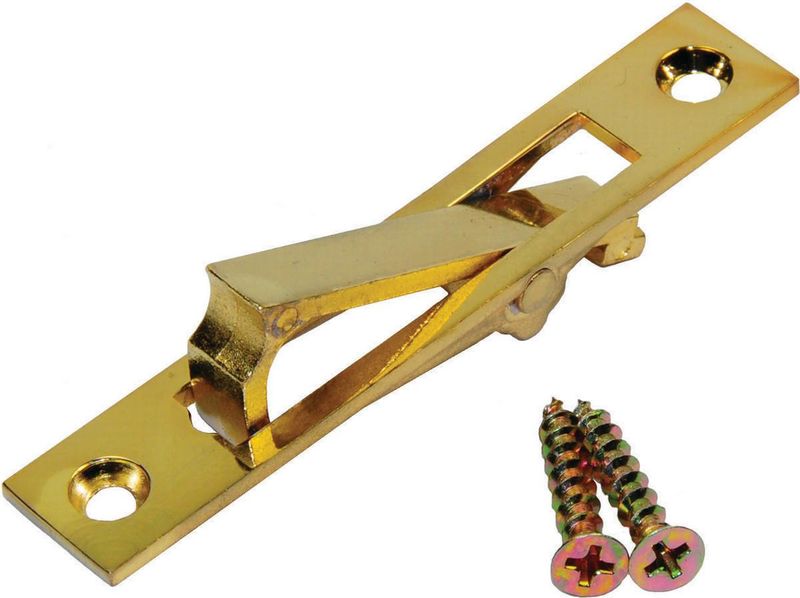 Johnson Hardware 2.94 in. L. Rectangular Bright Brass Edge Pocket Door Pull Pack of 10 - All