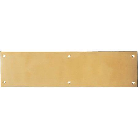 Mintcraft HR8006PB-3L Push Plate Solid Brass 3 by 12 Inch Polished Brass