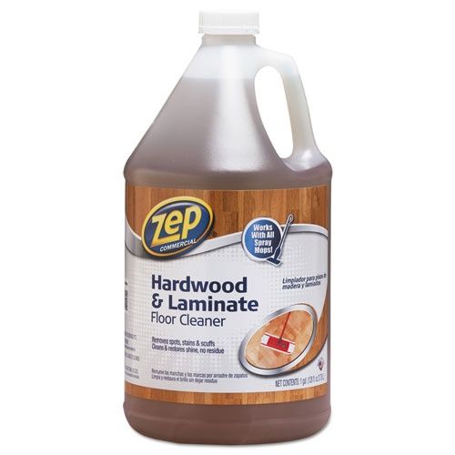 Zep Commercial Hardwood and Laminate Cleaner, 1 Gallon Bottle - ZUHLF128EA