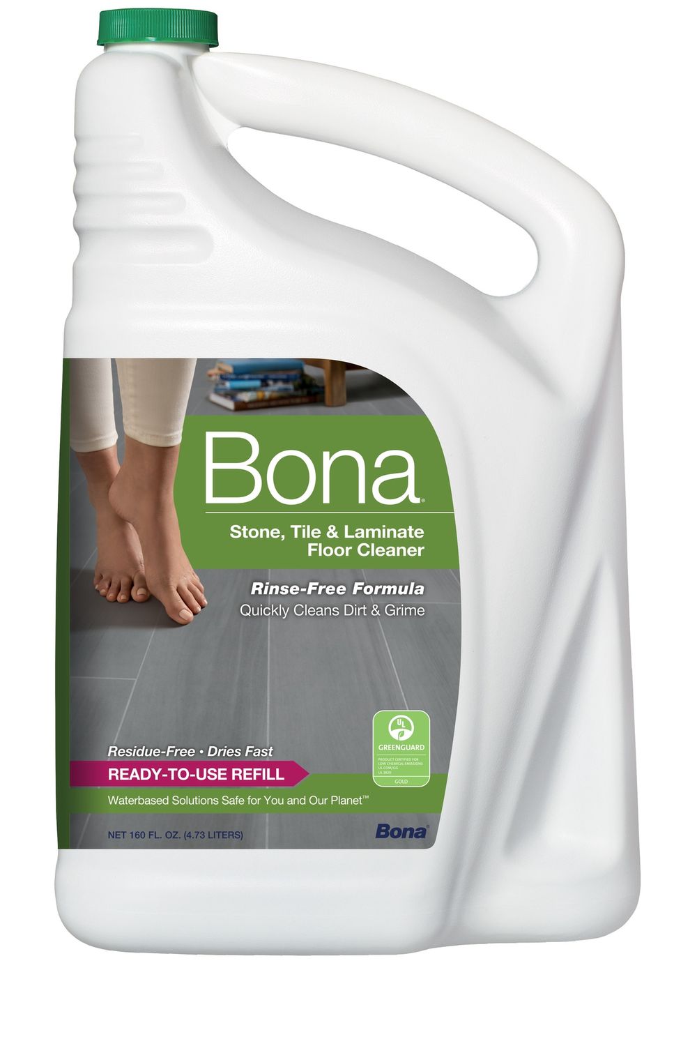 Bonakemi 160 Oz Stone &amp;amp; Laminate Floor Cleaner WM700056002 - Pack of 4