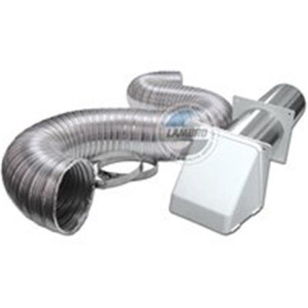 Lambro Industries 316W Flex Dryer Vent Hood Kit 4 X 8 in.