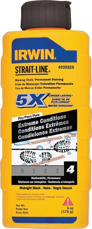 Irwin Strait-Line 6 Oz Permanent Marking Chalk Midnight Black