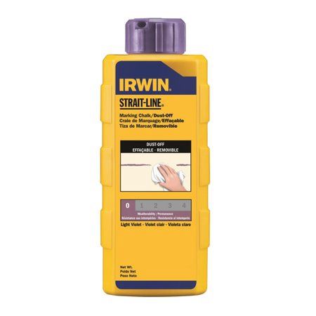 Irwin Strait-Line 6 Oz Dust-Off Marking Chalk Light Violet