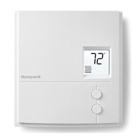Honeywell Digital Line Volt Thermostat Baseboard Non-Programmable