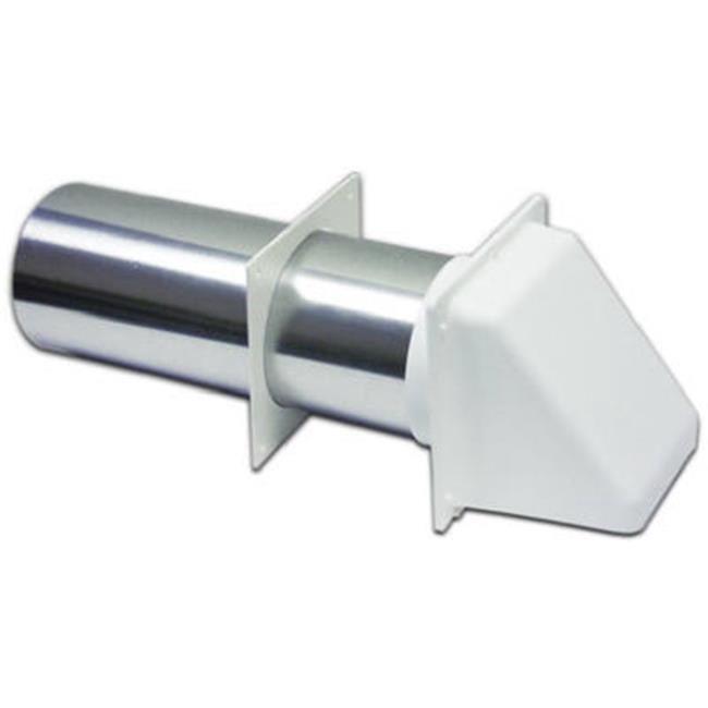 4 in. White Dryer Vent Hood