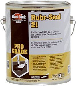1Gal Rubr-Seal Gloss Black Rubber Roof &amp; Flashing Cement