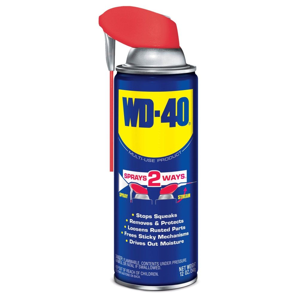 Original WD-40 Formula Multi-Use Product with Smart Straw Sprays 2 Ways Multi-Purpose Lubricant Spray 12 Oz
