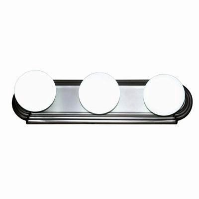 Brushed Nickel 3 Light Bath Bar Fixture