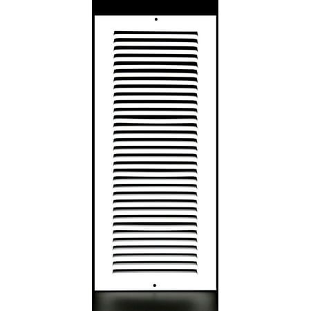 6 X 16 Return Air Grille - Sidewall and Ceiling - HVAC Vent Duct Cover Diffuser - White