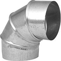3 in. D X 3 in. D Adjustable 90 Deg Galvanized Steel Elbow Exhaust