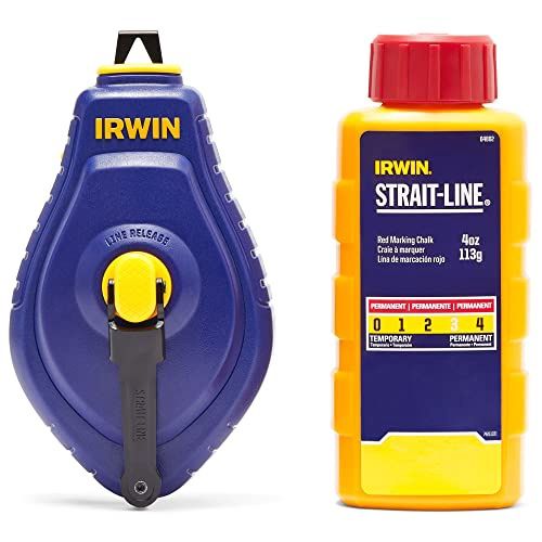 Irwin Strait-Line Red Chalk and Reel Set 100 Ft.