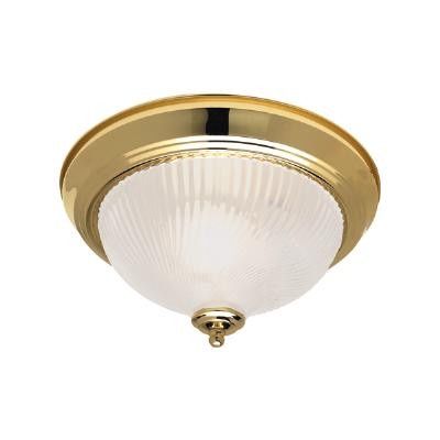 13" DOME CEILING FIXTURE FROSTED GLASS P-BRASS 04582-SU