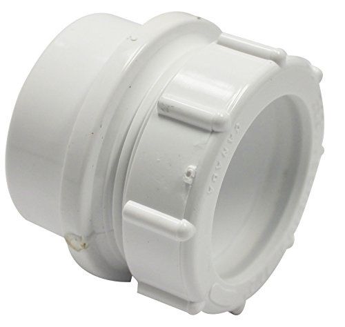 1/2" PVC DWV Trap Adapter with Washer 15-Feet White