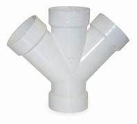 PVC Cross WYE, Size: 1-1/2"