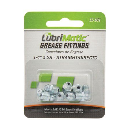 570-11-101 Short Straight Grease Fitting 1-4 Inch-28 Thr