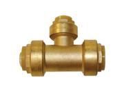 3/4&#39; X 3/4&#39; X 1/2&#39;, Lead Free Reducing Tee Push Fit Fittings for Use with Copper Tubing