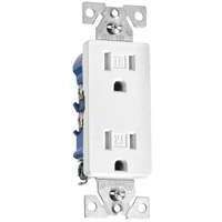 Eaton 15A 125V TR Deco Receptacle White