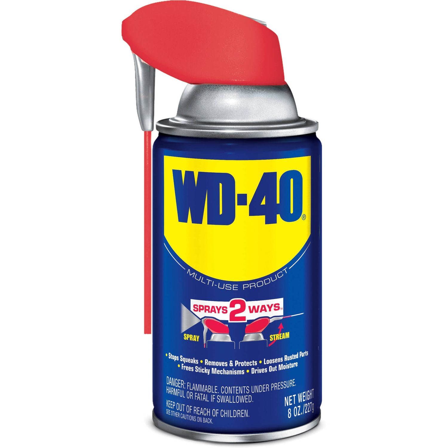 WD-40 Multi-Use Aerosol Lubricant - 8 Oz. Smart Straw Aerosol Can