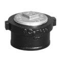No Hub Cleanout with brass cap, Size: 1-1/2&quot;