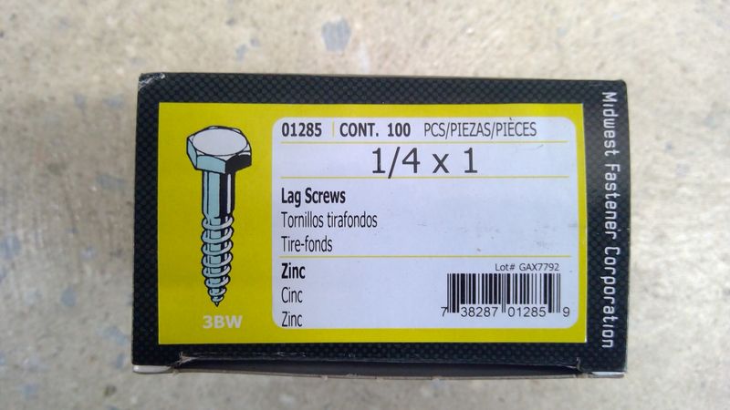 Lag Screws Loose
