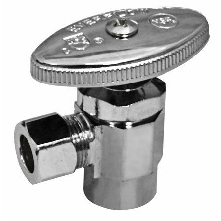 3/8-Inch OD Compression Quarter Turn Angel Stop Valve