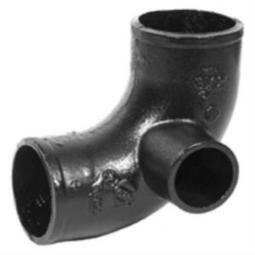 Cast Iron  No-Hub elbow Quarter Bend w/ Side Opening