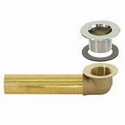 Bathtub Shoe with 19&quot; brass pipe