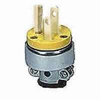 Cooper Wiring 2867-BOX 15A Yellow Armored 3 Wire Plug BLACK