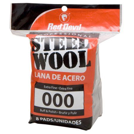 Red Devil 0321 Steel Wool # 000 Extra Fine 8 Pack Bag