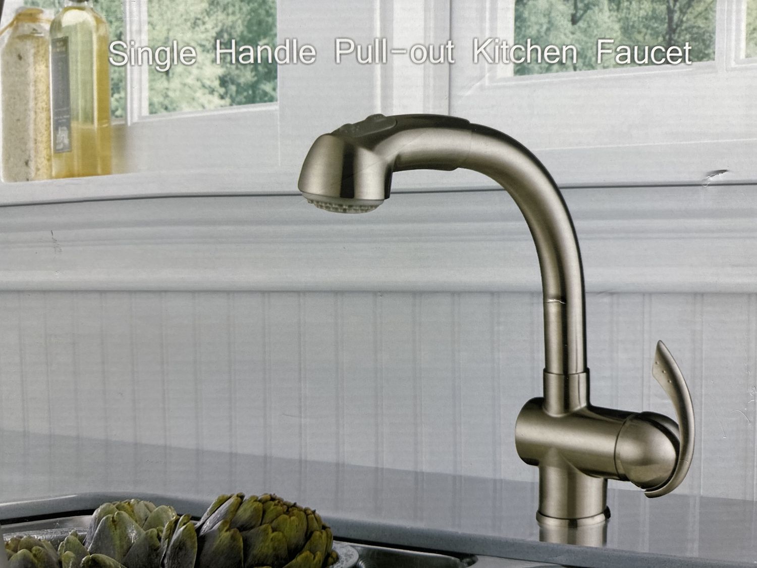 Single handle pull out kitchen faucet KSK1110-BN